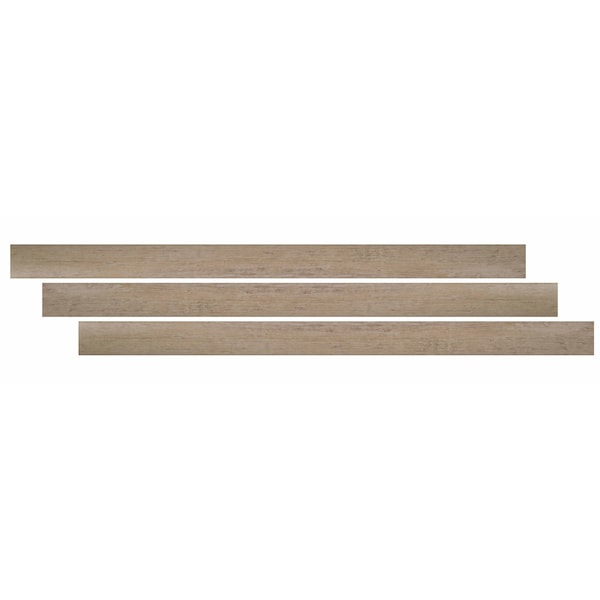 Ackland 1.03in. x 94in. x 2.23in. Anela Beige Luxury Vinyl Flooring Trim Overlapping Stair Nose Molding AKVTVANBE-OSN - main